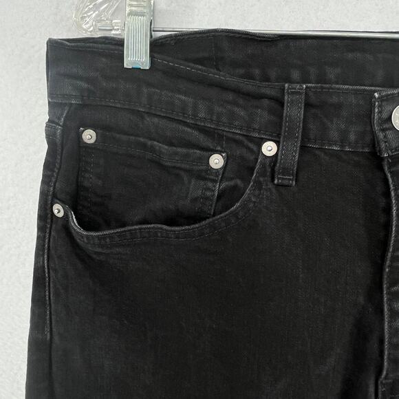 LEVIS 559 Jeans Mens 34x32 Relaxed Straight Denim 5 Pocket Stretch Cotton Black - Picture 9 of 16
